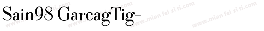 Sain98 GarcagTig字体转换